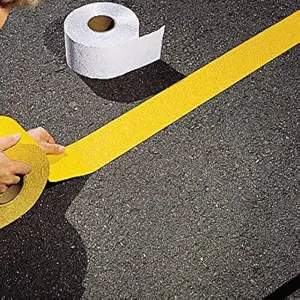 MANCAI Outdoor Yellow Reflective Permanent Pavement Marking Tape Reflective High Durability Concrete And Pavement Marking Tape