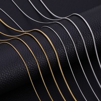 Colliers unisexes tendance en acier inoxydable plaqué or 18 carats, chaînes serpent géométriques, style sportif hip-hop, maillons cubains, vente en gros