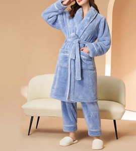 Nuovi Pantaloni <span class=keywords><strong>Pigiama</strong></span> Invernali e Autunnali Plus Size <span class=keywords><strong>in</strong></span> Morbido Cotone Felpato per Signore, Accappatoio con Motivo Personalizzato <span class=keywords><strong>in</strong></span> Tessuto Flanella - Product Image 5