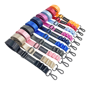 Custom Eco-Friendly Nylon Anime Silk Screen Printed Lanyard Custom Logo Customized Color Phone Strap Keychain for Promotional