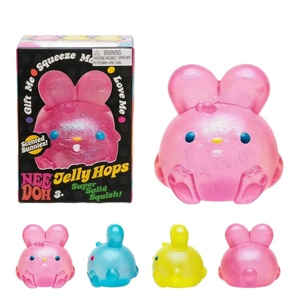 Juguete Sensorial de Gelatina de Conejito Adorable, Transparente con Purpurina, Bola Antiestrés Aromática, Regalo Coleccionable para Venta Minorista - Product Image 4