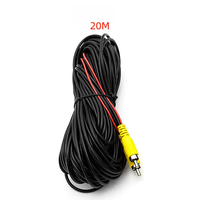 Câble AV RCA 6M 10M 15M 20M pour caméra de recul avec fil de déclenchement vidéo pour moniteur de stationnement de voiture