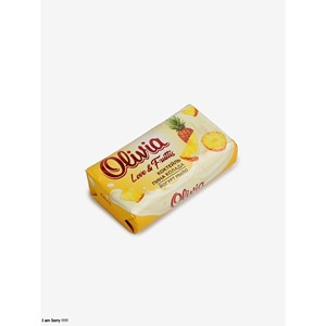 Love & Fruttis Pineapple Moisturizing Fruit Scented Bar <b>Soap</b> with Glycerin for Daily Use 140 g Olivia - Product Image 3