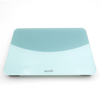 Báscula Digital Corporal MOOFIT, Báscula de Baño Ultra Delgada con Pantalla LED, Báscula Electrónica Resistente