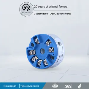 وحدة إرسال RS485 عالية الدقة PT100 مقاومة حرارية لتحويل الإشارة 4-20 مللا وحدة درجة الحرارة OEM ODM المدعومة - Product Image 2