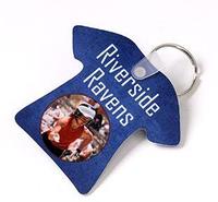 Porte-clés vierge à sublimation en MDF avec porte-clés et pompons pour le bricolage, 10 pièces de décoration écologique 3mm