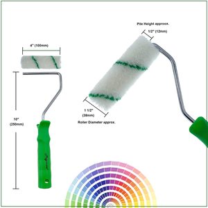 Rodillo de pintura con textura de pintura pequeña con patrón personalizado de fábrica <span class=keywords><strong>para</strong></span> <span class=keywords><strong>paredes</strong></span> y manualidades, Mini cubiertas de <span class=keywords><strong>rodillos</strong></span>, manchas de pintura - Product Image 6