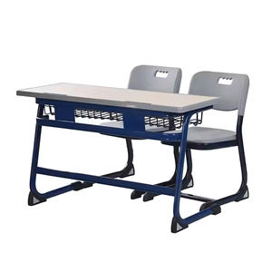 Escritorio y silla ajustables personalizables de buena calidad, juegos escolares, escritorios y sillas escolares, silla y mesa dobles para estudiantes - Product Image 1