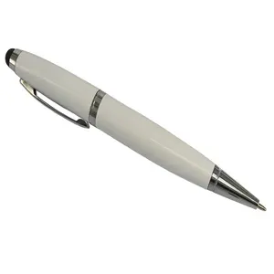 Fonken — stylo à bille en métal de 64 go, support usb pour écriture, logo personnalisé, pour les entreprises, idéal pour cadeau, nouveau design