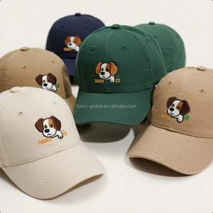 Lettre personnalisée initiale bébé infantile casquette de Baseball chapeau <span class=keywords><strong>cadeau</strong></span> enfant en bas âge enfants chien chapeaux - Product Image 1