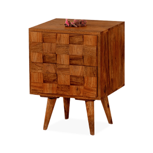 Table de chevet en bois massif Imperia au design moderne Armoire de rangement naturelle pour hôtel chambre salon utilisation en gros - Product Image 2