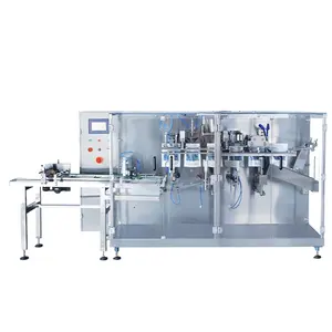 Automatic Doypack Pouch Form Filling Sauce Fruit Juice Sauce Coffee Liquid Spices Powder Horizontal Packaging Machine
