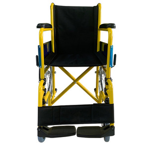 Silla de ruedas manual HJK-W809BR-38 plegable, ligera, con recubrimiento en polvo, para ancianos y personas con discapacidad, ayuda para la movilidad. - Product Image 1
