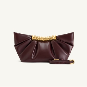 Bolso de mano plisado de metal, elegante y de alta gama, estilo nuevo 2026, tipo dumpling, para mujer - Product Image 1