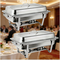 Chauffe-plat pliable de qualité supérieure en acier inoxydable commercial, 9L, avec chauffage au gaz et logo personnalisé