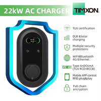TIMXON Chargeur Rapide Portable VE pour Usage Domestique, Station de Recharge Véhicule Électrique Type 1 Type 2 GB/T, Personnalisation de Prise pour Tesla