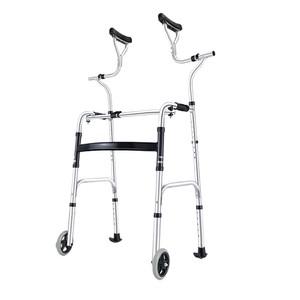 Aluminum Alloy Axillary Support <b>Walker</b> 56x52cm Height Adjustable 112-139cm For <b>Elderly</b> Mobility Aid - Product Image 2
