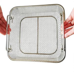 Custom 304/316 Stainless Steel Medical Instruments Sterilization <b>Basket</b> Tray Case Box Metal Wire Mesh <b>Basket</b> - Product Image 1