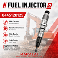 Inyector de Combustible Common Rail KAKALAI 0445120125 para CUMMINS QSL9 QSC8.9, Repuestos para Excavadoras Komatsu PC300-8 PC350-8