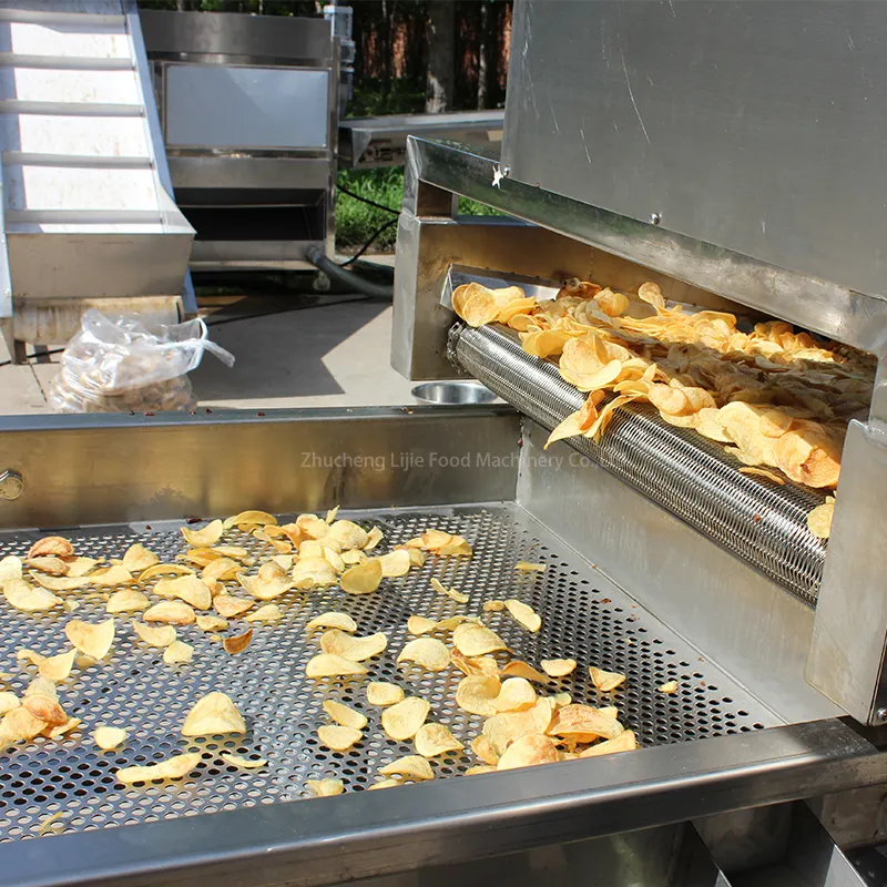 Línea de producción automática de patatas fritas, máquina peladora de patatas fritas, 100-500 kg/h