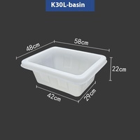 Grand réservoir en plastique épaissi de 1100 L de qualité alimentaire pour l'élevage de bœuf, de tendons, de poissons et de tortues