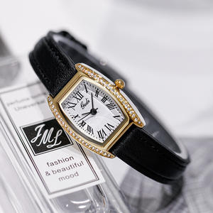 นาฬิกาข้อมือควอทซ์สไตล์คลาสสิกย้อนยุคแฟชั่นลำลองรูปทรงกระบอก - Product Image 5