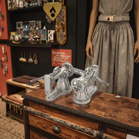 Nouveau Design Unique Créatif Tailleur Machine À Coudre Fine En Acier Inoxydable Boucles D'oreilles Bijoux pour Femmes