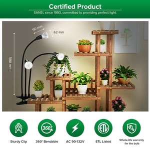 Nouvelle lampe <span class=keywords><strong>LED</strong></span> à pince à spectre complet pour plantes succulentes, <span class=keywords><strong>semis</strong></span>, éclairage de croissance des plantes, lampes de culture - Product Image 2