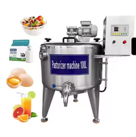 Réservoir de pasteurisation et de stérilisation du lait à haute productivité avec équipement de réfrigération pour le traitement du lait de chèvre 24kW 380V