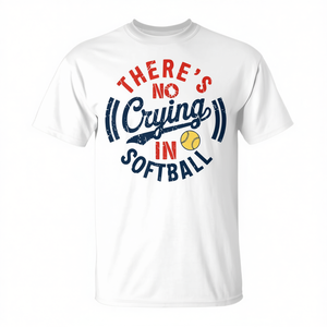 No hay llanto en el día del partido de softbol, camiseta para mamá de softbol - Product Image 2