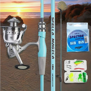 New Arrival 1.8m 2.1m Fiberglass Spinning Fishing <strong>Rod</strong> Combo Kit Lure Fishing for <strong>Catfish</strong> Salmon for Carp Trout Marlin Snapper - Product Image 3