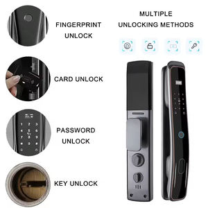 Cerradura Inteligente para Puerta con WiFi Tuya, Multiusos, Delgada, con Contraseña Digital, Huella Dactilar - Product Image 5