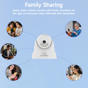 Giá bán buôn nhà thông minh H.265 <span class=keywords><strong>Camera</strong></span> an ninh CCTV 3MP đầy đủ màu sắc <span class=keywords><strong>IP</strong></span> Dome tầm nhìn ban đêm phát hiện chuyển động âm thanh hai chiều đám mây - Product Image 5