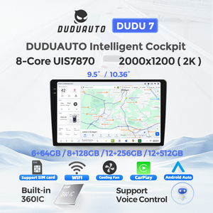 Duduauto EU คลังของ EU พร้อมส่งใช้ได้ทั่วไป2 DIN เครื่องเล่นในรถ Android Auto DAB + 2K QLED Dual Band GPS DSP CE - Product Image 1