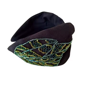 Bandeaux perlés avec bandeaux perlés avec travail embelli à la main de l'Inde pour les femmes Produit de qualité supérieure - Product Image 2