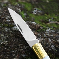 Couteau de camping tactique de poche en acier inoxydable de haute qualité Couteaux utilitaires d'extérieur avec manche en résine