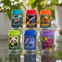 Pot de 100 ml de qualité alimentaire avec couvercle à vis, style soda, idéal pour bonbons, chocolats, bonbons gélifiés, haricots gélifiés, sucettes, snacks et desserts