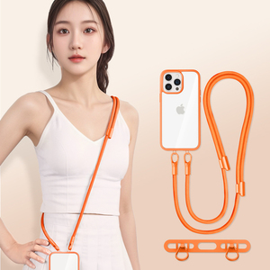 טלפון נייד פוליאסטר קצר מתכוונן עם טלפון נייד עם רצועת crossbody רצועה crossbody - Product Image 1