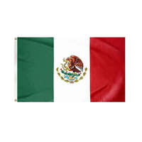 Drapeau national personnalisé en polyester 3x5FT imprimé en sérigraphie pour tous les pays, football, soccer, événements sportifs 2026