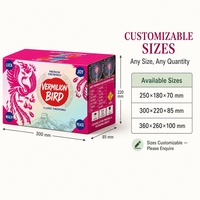 Boîte d'emballage en carton ondulé rouge rose pour feux d'artifice, personnalisée et imprimée, pour la présentation de feux d'artifice