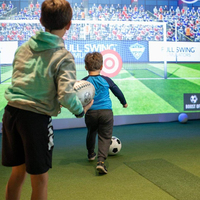 Nouveauté 2026 : Simulateur de football interactif avec buts, projection de jeux, pour aire de jeux intérieure et parc d'attractions VR