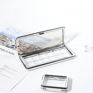 Tùy Chỉnh Chất Lượng Mạ Điện Bạc Rỗng <span class=keywords><strong>Eyeshadow</strong></span> <span class=keywords><strong>Palette</strong></span> Bao Bì Nhãn Hiệu Riêng Blush Trường Hợp Rỗng Trang Điểm <span class=keywords><strong>Palette</strong></span> - Product Image 3