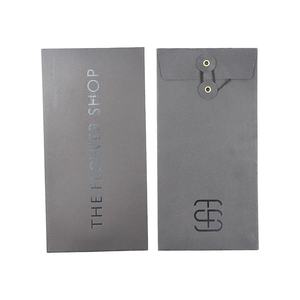 Sobres de Cartón Negro con Logotipo de Marca Personalizado al por Mayor, Papel Offset Reciclado, Sobres para Cartas con Logotipo UV, Tamaño Personalizado - Product Image 4