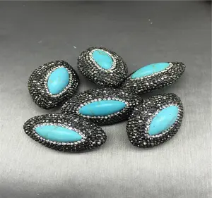 Wholesale 2019 new arrival fashion turquoise bead jewelry accessories parts