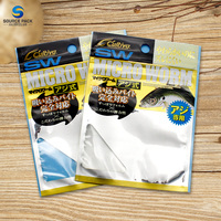 Sacs personnalisés pour appâts de poisson Sacs d'emballage d'aliments mous en plastique laminé avec fermeture éclair Sacs d'emballage pour appâts de pêche en forme de ver de bonne qualité