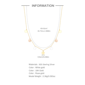 สร้อยคอเงินแท้ 925 ประดับพู่ดอกไม้ชุบทองรูปหยดน้ำสำหรับผู้หญิง - Product Image 6