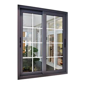 Best WINDOW Aluminium Windows Balcony Curtain Simple Iron Modern House Office Vertical Grills Design For Windows Sliding Window