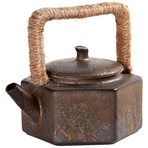 Jieni — théière à anse en grès antique, style japonais, traditionnel en <span class=keywords><strong>porcelaine</strong></span>, service à thé kung fu, théière faite à la main - Product Image 5