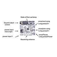 Module récepteur Audio BT 5.0, carte décodeur sans perte MP3, carte amplificateur de décodage de musique stéréo sans fil 3.7-5V