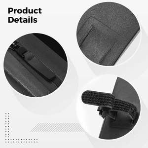 Sacoche de guidon de vélo GIYO tendance, imperméable, grande capacité, légère (117g), noire, en nylon 600D, double face, pour cadre avant - Product Image 5